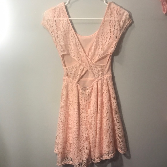 Wet seal pink lace dress - Picture 2 of 6